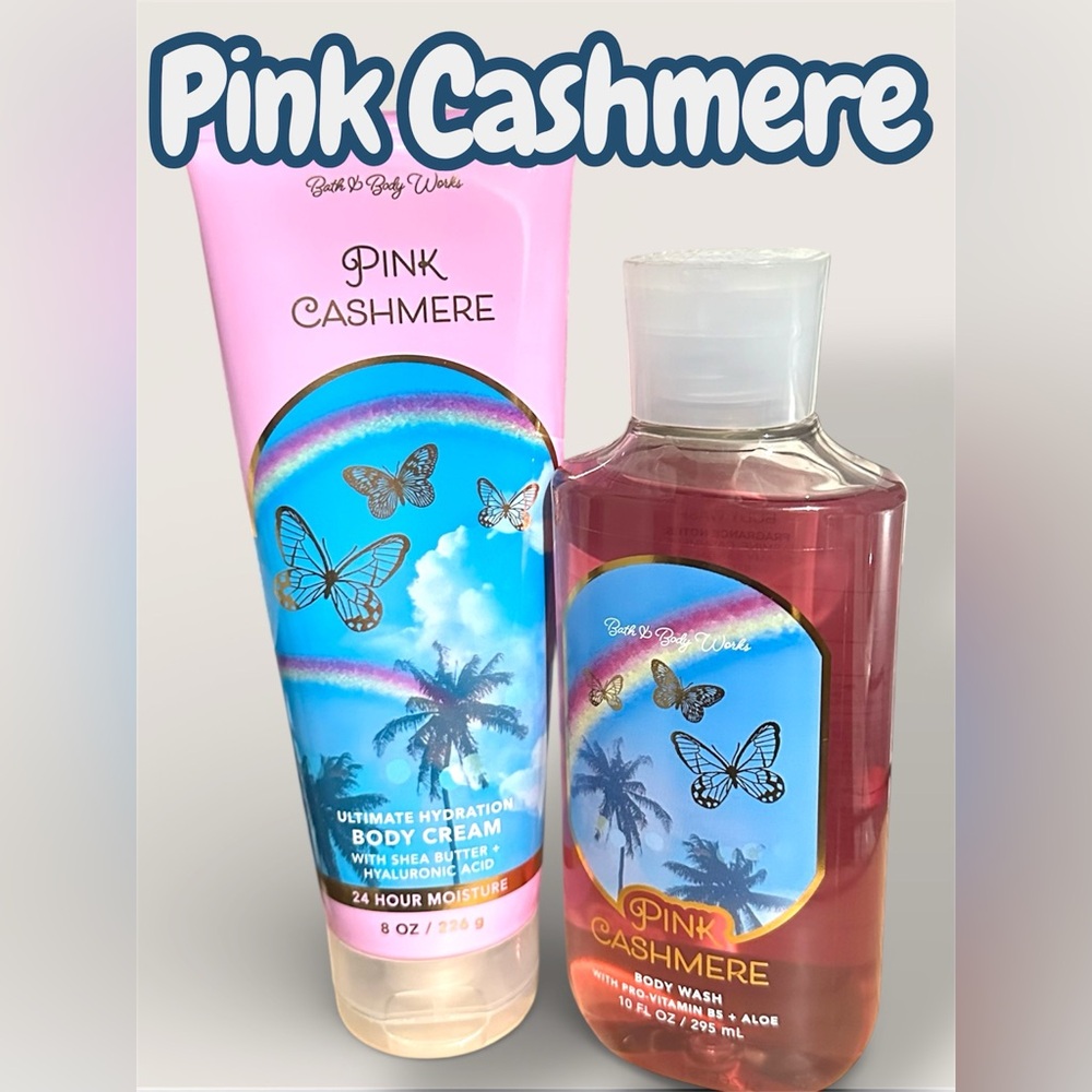 Bath & Body Works Pink Cashmere Body Wash & Body Cream. Brand new.